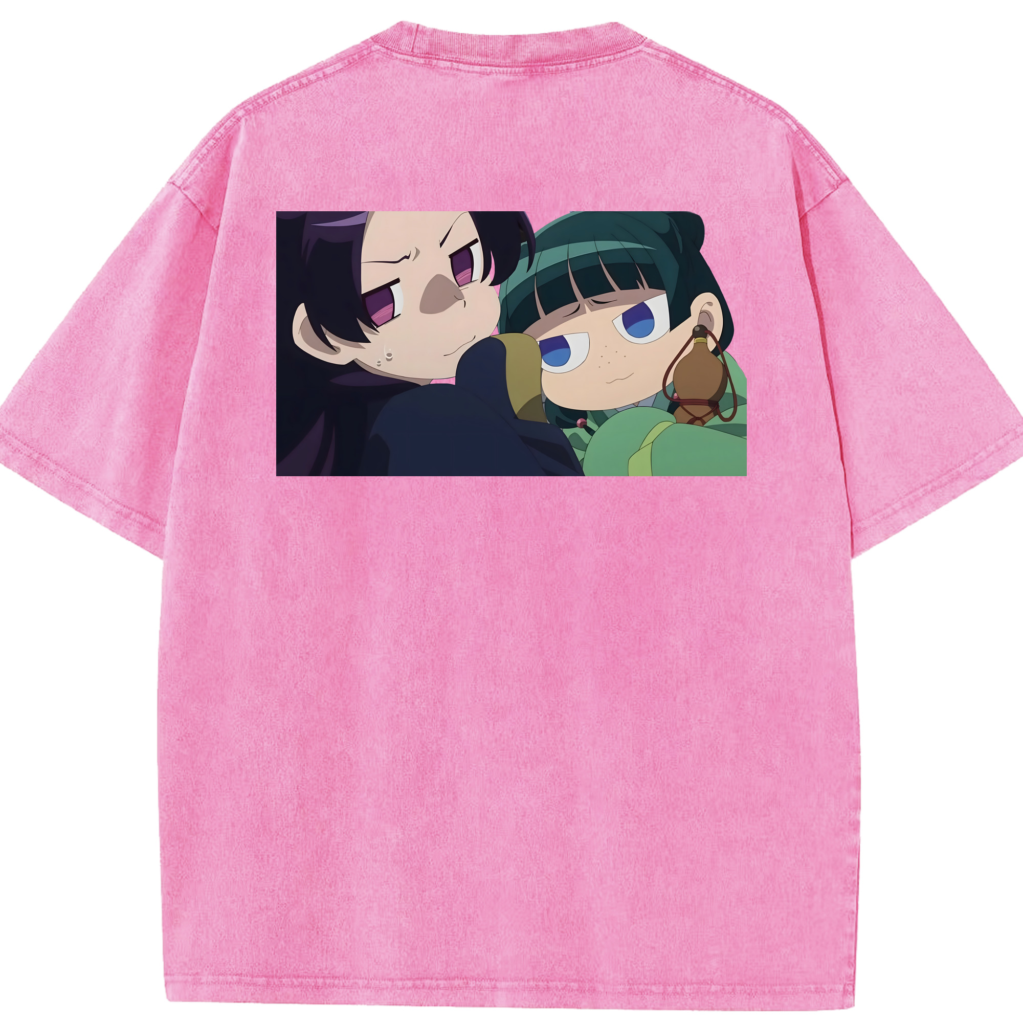 （画像用） 薬屋のひとりごと The Apothecary Diaries 綿100% ヴィンテージ風 半袖Tシャツ（背面プリント）